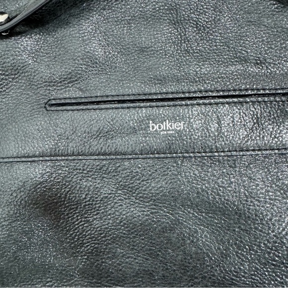 Botkier Logan Leather Hobo Purse Black Leather Crossbody Shoulder Bag - Picture 3 of 12